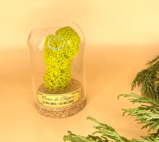Cadeau noces de Chypre - 6 ans de mariage - cloche en verre