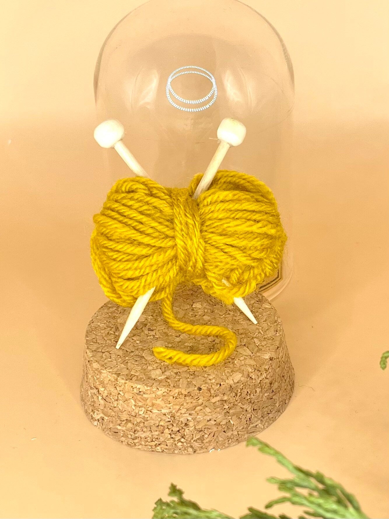 Cadeau noces de Laine - 7 ans de mariage - cloche en verre