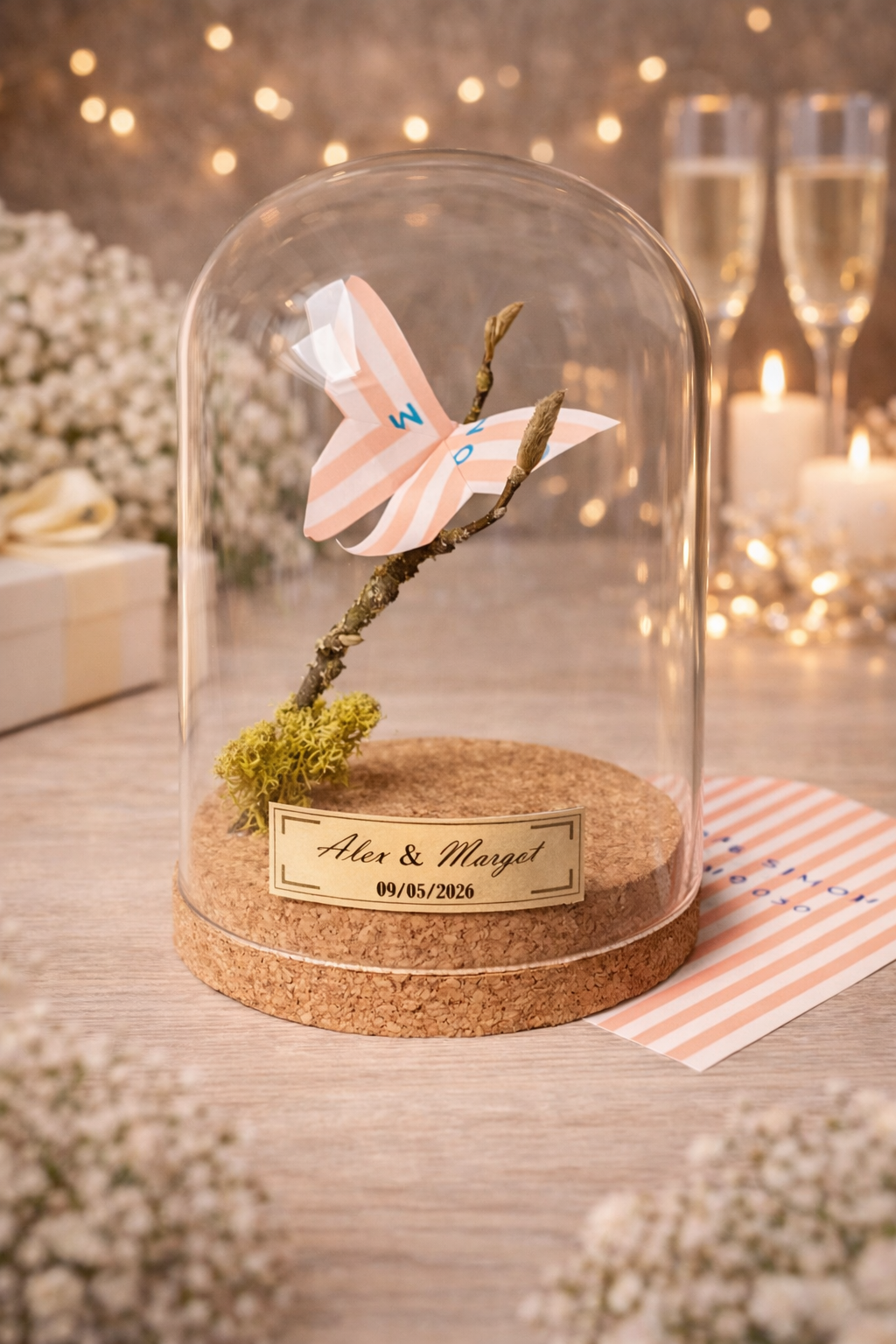 Cloche de mariage XL - cadeau personnalisé