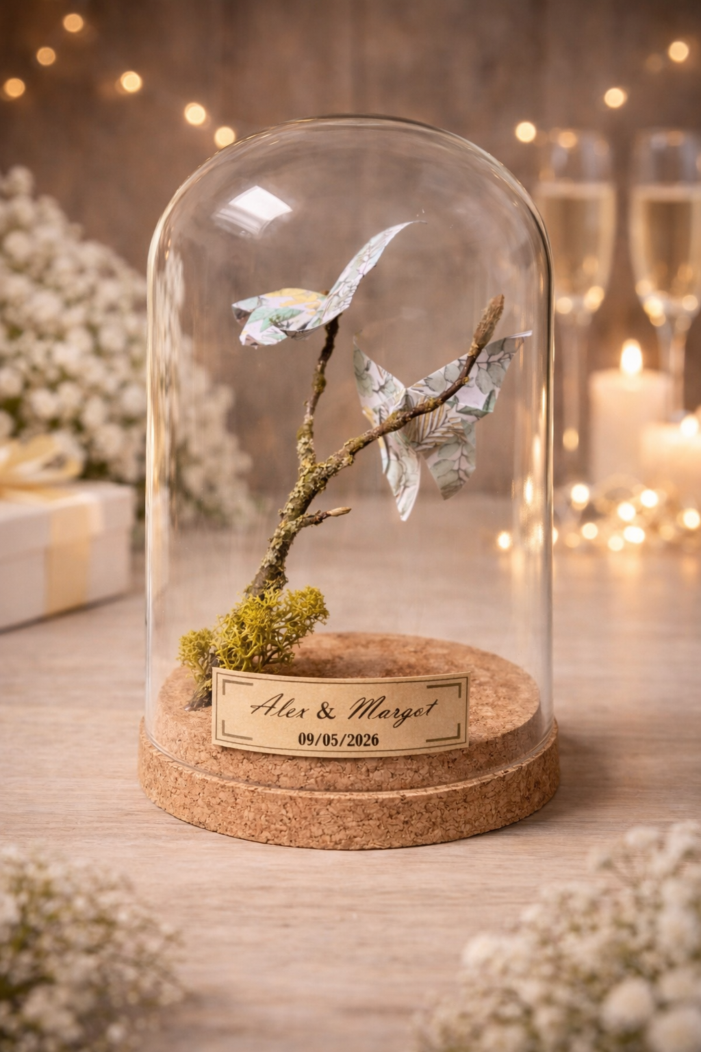 Cloche de mariage XL - cadeau personnalisé
